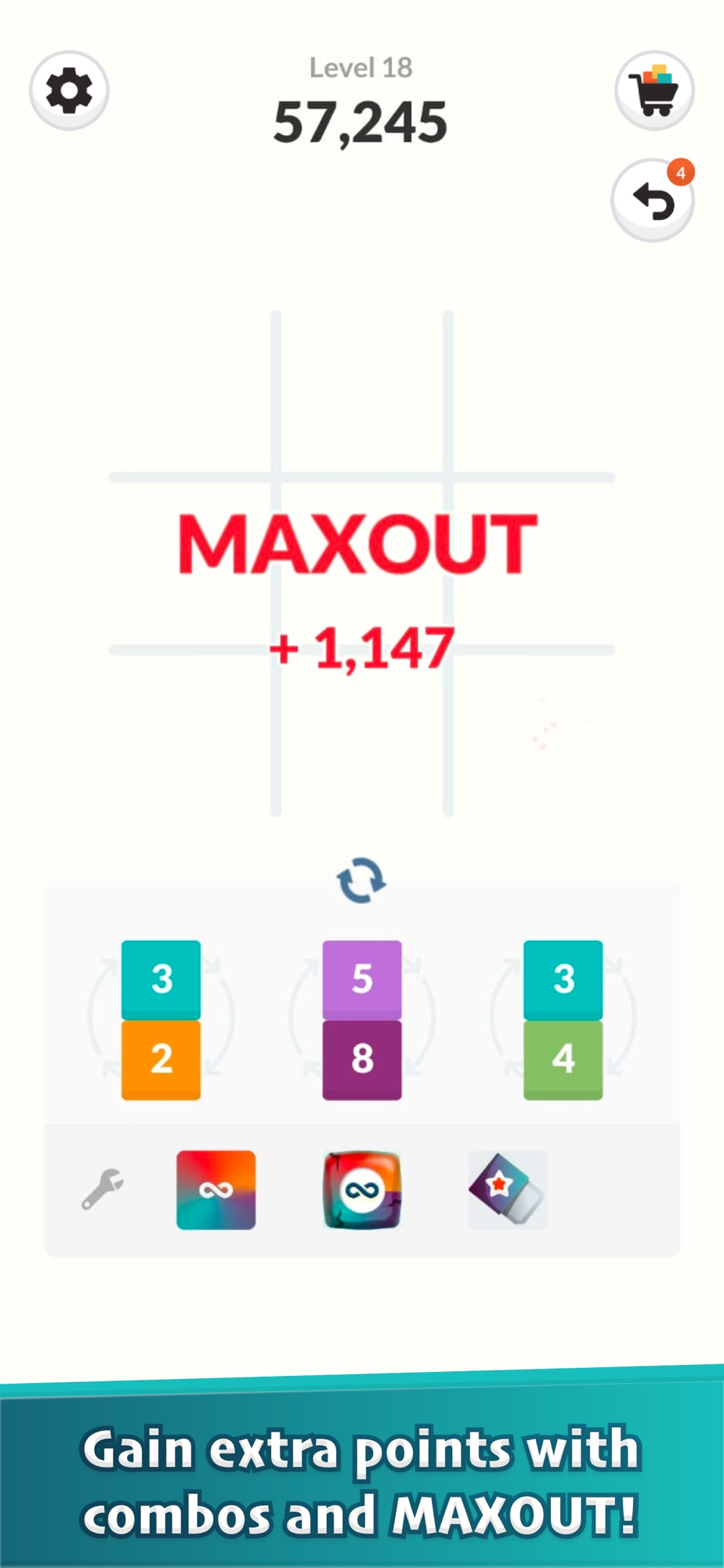 Triple Seven MAXOUT combo awarding bonus points